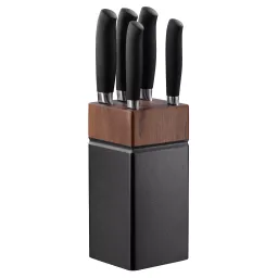 Set de cutite Ardesto Black Mars AR2020SW (6 buc)/wooden block