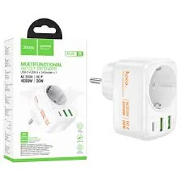 Adaptor HOCO AC26 (PD20W/1C2A)(EU/GER), White
