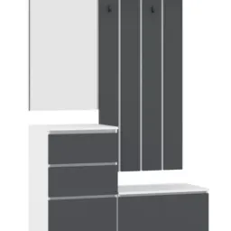 Antreu "NS" (cuier) - alb+fatada antracit (merk) (78730-230)