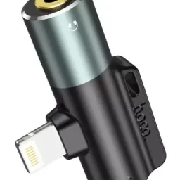 Adaptor HOCO LS32 digital 3.5 audio converter for iP, metal/gray