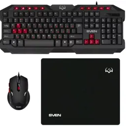 Tastatura+Mouse+Mouse Pad Sven GS-9200, Black