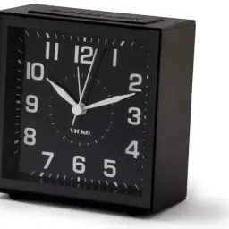 Ceas cu alarma Vicko negru 10.5x10.5 cm (380-F-00056)