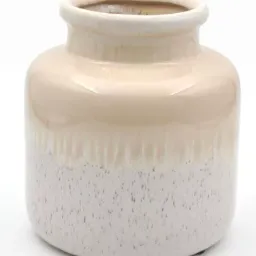 Vaza ceramica Vicko Aquarela bej 18x19 cm, (390-00016)