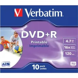 Verbatim DVD+R AZO 4.7GB 16X WIDE PRINTABLE SURFACE (Jewel Case 10pcs.) (4