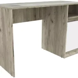 Masa de birou Yasen Venera N (stejar kraft gri/alb)
