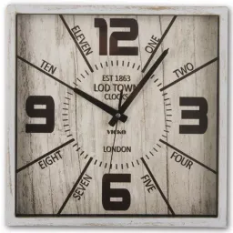 Ceas de perete Vicko alb 30.4x30.4 cm,(379-F-00324)