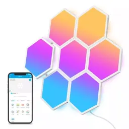 Iluminat decorativ GOVEE Glide Hexa Light Panels, Wi-Fi + BT, Multicolor (10 Buc) (B6061301)