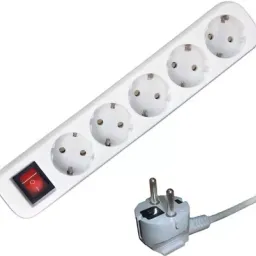 Filtru de retea TehElectro SV PRO 105B 5prize+buton 1.5m (26102)