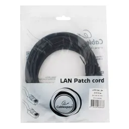 Patchcord UTP Cablexpert Cat5e 1.0 m. (PP12-1M/BK) black