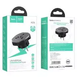 Adaptor HOCO AC6 (EU), Black