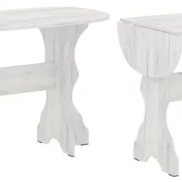 Masa de bucatarie transformer -2 - alb craft 84(130)*60 (merk),(1)