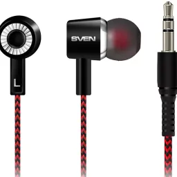 Casti Sven E-108 black-red