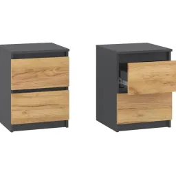 Noptiera NS-2 - antracit+fatada tahoe (merk),(1)