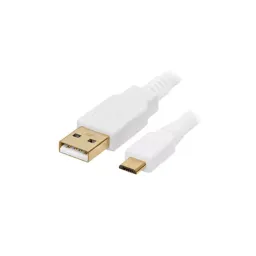 Cablu USB TehElectro SV microUSB 1m, 3A, alb (29701)