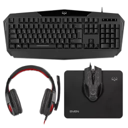 Tastatura+Mouse+Mouse Pad+Casti Sven GS-4300