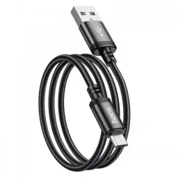 Cablu USB HOCO X89 Wind charging data cable Micro, Black