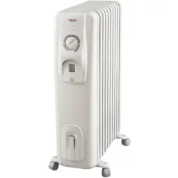 Calorifer TESY CC 2510 E05 R, 2500 W, 10 elementi, 3 trepte putere, Termostat de siguranta, Termostat reglabil, Protectie anti-inghet, Alb