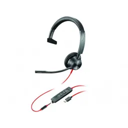 Poly Blackwire 3315-M Mono Microsoft Teams Certified USB-С Headset, 3.5 mm, Microphone noise-canceling, SoundGuard, DSP, Receive output from 80 Hz–20 kHz, Microphone 100 Hz–10 kHz, Call answer/ignore/end/hold, redial, mute, volume +/-, CABLE LENGTH 215cm, 102g