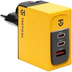Incarcator retea Tactical Nett Warrior GaN 2xUSB-C, 1xUSB-A, 100W, Galben