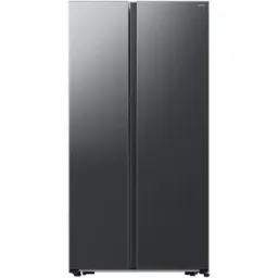 Side by side Samsung RS57DG400EB4EO, 583 l, Clasa E, Full No Frost, All Around Cooling, Compresor Digital Inverter, Smart Things WiFi, AI Energy, H 178 cm, Negru