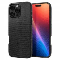 Husa Spigen iPhone 16 Pro Liquid Air, Negru mat