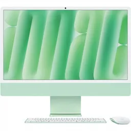 Sistem Desktop PC iMac 24'' cu procesor Apple M4, 10 nuclee CPU and 10 nuclee GPU, 24'', Retina 4.5K, 16GB, 512GB SSD, Green