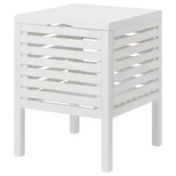 IKEA MUSKAN Taburet spatiu depozitare, alb, 50 cm