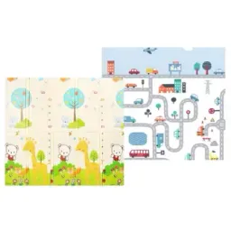 Covor joc pentru copii 4Play Road/Animals 180x200x1.5cm