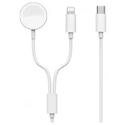 Incarcator WiWU 2 in 1 Wireless Charge For Watch M10 White