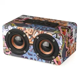 Boxă portativă Bluetooth Helmet Super Bass W5 Graffiti