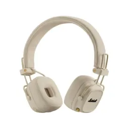 Casti On-Ear Marshall Major V, Wireless, Bluetooth, Autonomie 100 ore, Crem