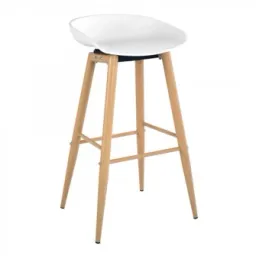 Scaun pentru bar Deco Hector White