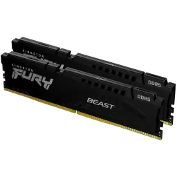 64GB DDR5 Dual-Channel Kit Kingston HyperX FURY Beast Black KF556C36BBEK2-64 64GB (2x32GB) DDR5 PC5-44800 5600MHz CL36-38-38, Retail (memorie/память)
