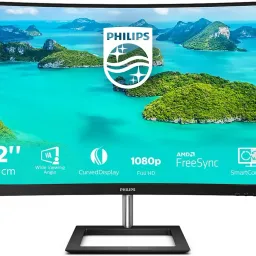 Monitor 31.5 PHILIPS 322E1C, Black, Curved-VA, 1920x1080 Full-HD 70ppi, 75Hz, AdaptiveSync, 4ms, Mega Infinity DCR:1 (3000:1), 250cd, D-Sub + HDMI + DisplayPort, HDMI-Audio-In, Headphone-Out, 322E1C/00