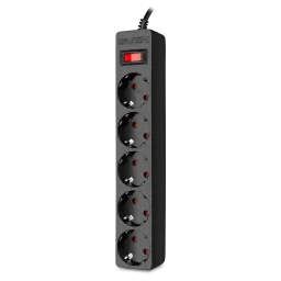 Priza cu protectie - prelungitor Surge Protector SVEN SF-05E, 5 Sockets, Children protection, 5.0m, Black  - SV SF-05E_5.0m_B (Priza cu protectie - prelungitor/basic surge protection)