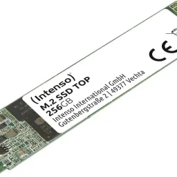 Solid state drive intern 256GB SSD M.2 Type 2280 SATA3 Intenso TOP (3832440), Read 550MB/s, Write 500MB/s
