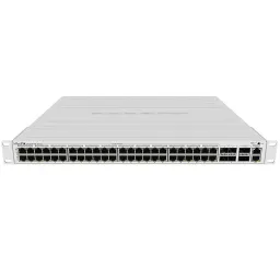 Wi-Fi router Mikrotik Cloud Router Switch CRS328-24P-4S+RM with RouterOS L5, 24 x Gigabit Ethernet ports, 4x 10Gbps SFP+ ports, Dual Boot and PoE output 500W, 1U rackmount case, CRS328-24P-4S+RM