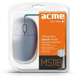 Acme MS11B Cartoon-blue Optical Mouse USB, Grey/Blue, 1000dpi, 1.5m (mouse/мышь)
