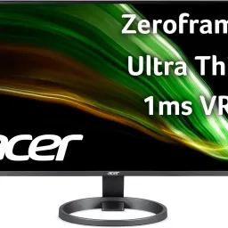 Monitor 23.8 ACER R242YGymix Black Gaming, IPS, 1920x1080 FHD, 120Hz, FreeSync, 1msVRB, 250cd, DCR100mil:1, D-Sub+HDMI, Speakers, UM.QR2EE.G01