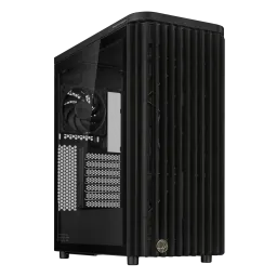 Carcasa Case ATX ASUS ProArt PA401 Wood Edition - Tempered Glass Panel Black no PSU, Tempered Glass Side, 2x160 mm Fans Front, 1x120 mm Fan Rear, 2xUSB 3.2 Gen1, USB 3.2 Gen2 Type C, Audio-out&Mic
