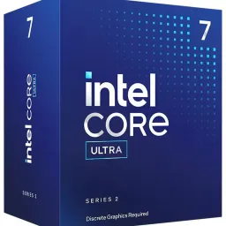 CPU Intel Core Ultra 7 265KF 3.3-5.5GHz 20 Cores 20-Threads (LGA1851, 3.3-5.5GHz, 30MB Smart Cache, 36MB L2 Cache, No Integrated Graphics) Tray, AT8076806410