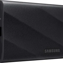 SSD Extern 1TB Samsung Portable SSD T9 MU-PG1T0B/EU External SSD, Black, Read 2000 MB/s, Write 1950 MB/s, USB 3.2 Gen.2x2