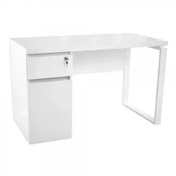 Masa pentru birou Deco 1200x600 Alb+cadru Alb