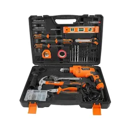 Set masina de gaurit + 116 unelte Wokin 156316