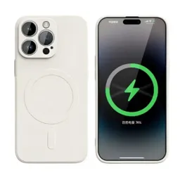 Чехол WOO Case Liquid Silicone for Apple iPhone 16 Pro Max Magsafe Beige