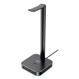 Подставка для наушников Havit TH610 3.5mm USB RGB Black