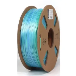 Филамент для 3D-принтера Gembird PLA 1.75 mm 1.0 kg Silk Rainbow 3DP-PLA-SK-01-BG Blue/Green