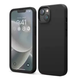 Чехол Helmet for Apple iPhone 15 Plus/14 Plus Liquid Silicone Black