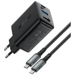 Зарядное устройство ACEFAST A17 PD65W + cable Type-C to Type-C Black
