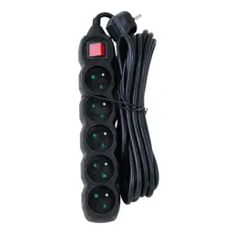 Сетевой фильтр Esperanza ELK216K 5 sockets 16A 5.0m Black